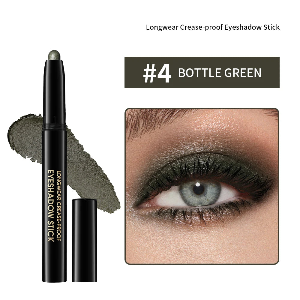 Cream Eyeshadow Stick Gradient Easy Apply Create Perfect Look One Qme 04 Bottle Green 1.6g
