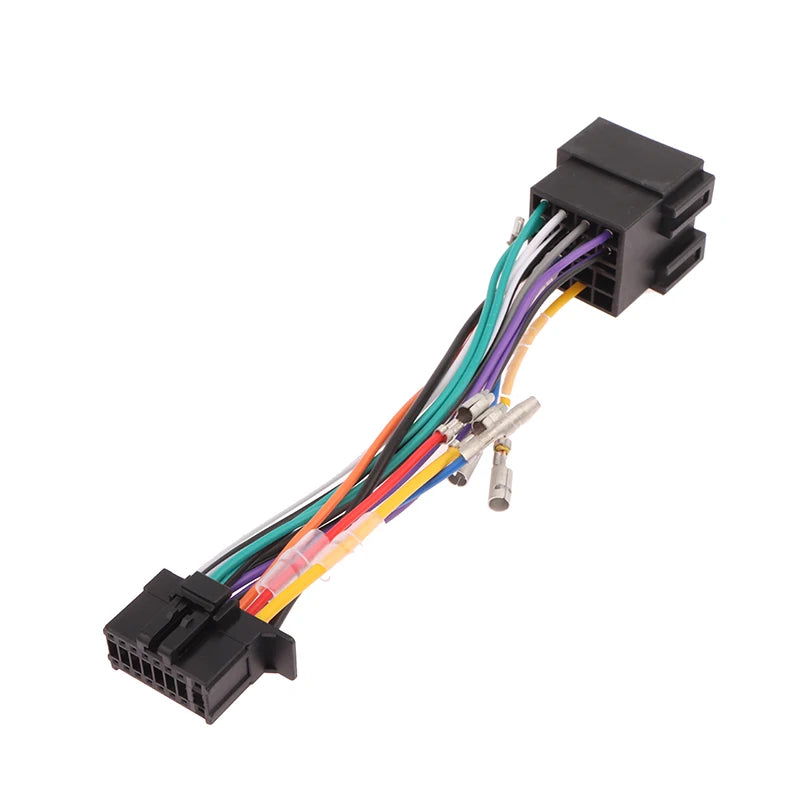 Car Stereo Radio ISO Standard Wiring Harness Connector Plug Cable Qme Default Title