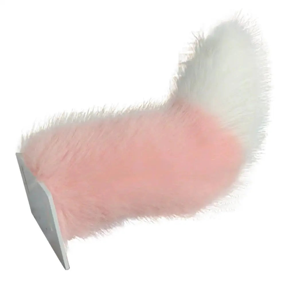 Fluffy Plush Tail Car Decor Strong Adhesive Easy Install Backpack Qme D