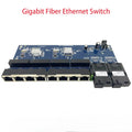 1PCS Gigabit 2 Optical 8 Electrical Ports 2 Gigabit SFP Ports 8 10/100/1000Mbps RJ45 Ports Support 5-12V Power Input Qme 3KM