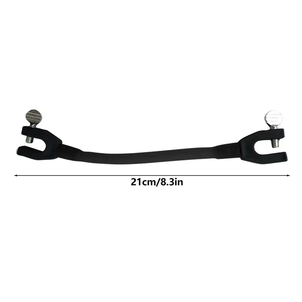 Ski Tip Connector Portable Ski Aid Cushioned Fastener Tape Strap Ski Practice Aid Easy Snow Ski Training Tools for Winter Qme Black