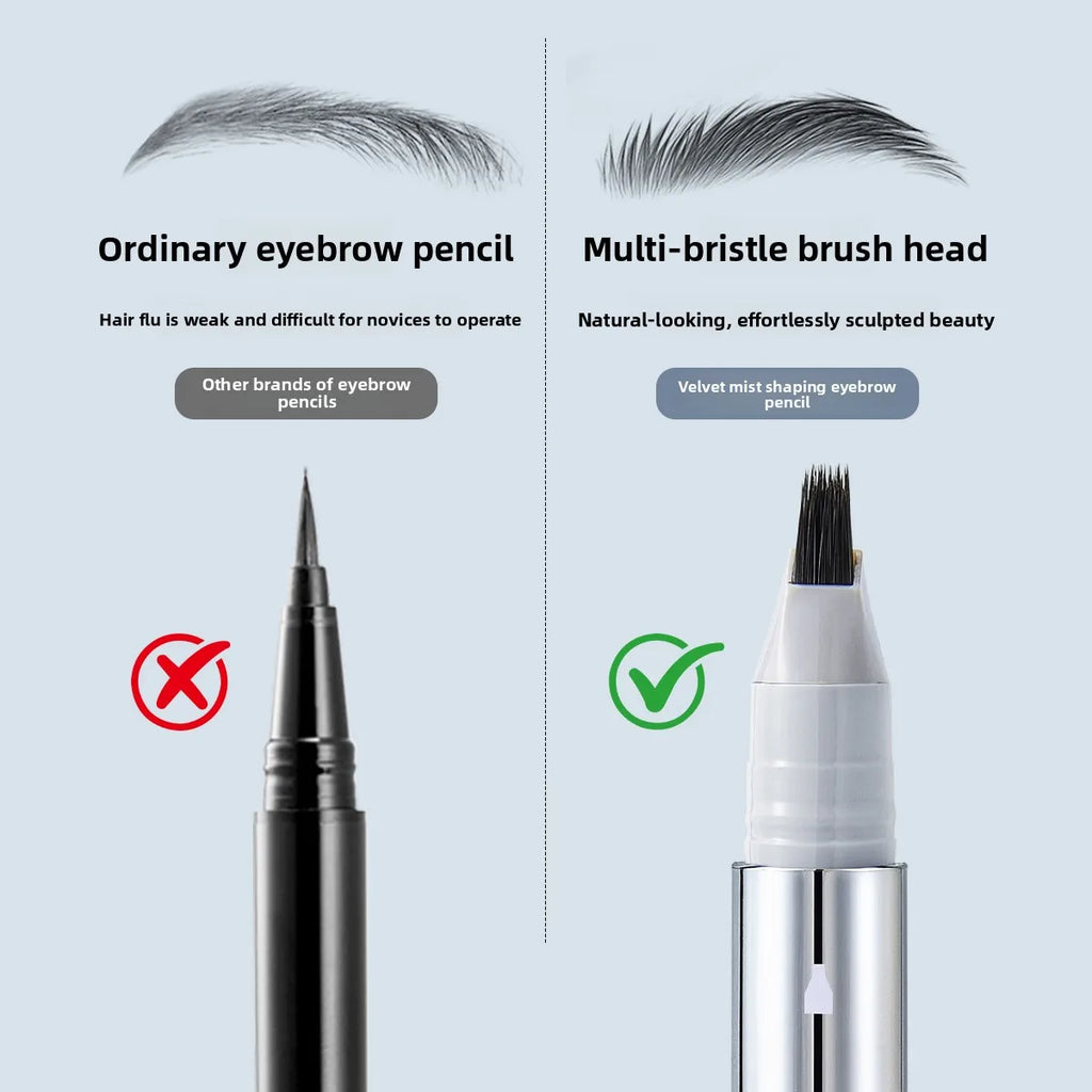 Micro-blade Fine Multi-prong Eyebrow Pencil AIYI Natural Gray-brown Qme