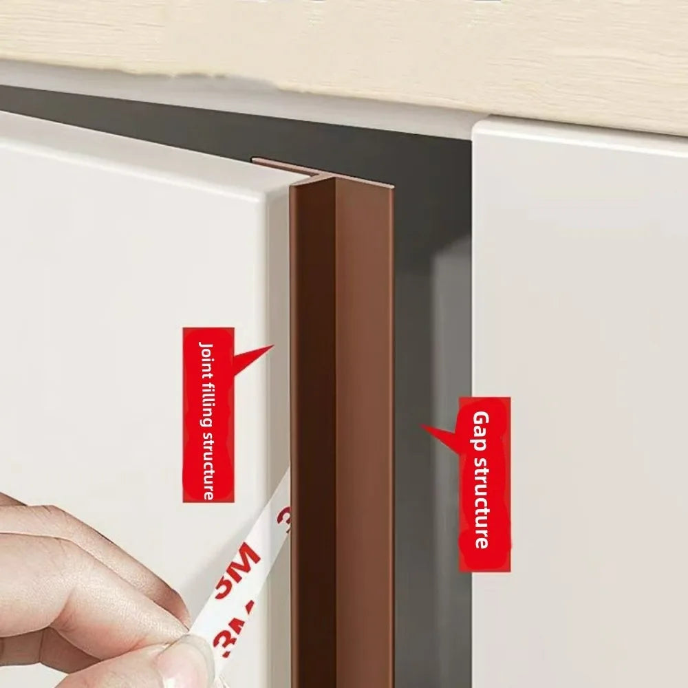 T-Shape Door Draft Stopper Dustproof Soundproof Self-adhesive Seal Strip Door Window Gap Windproof Silicone Weather Stripping Qme