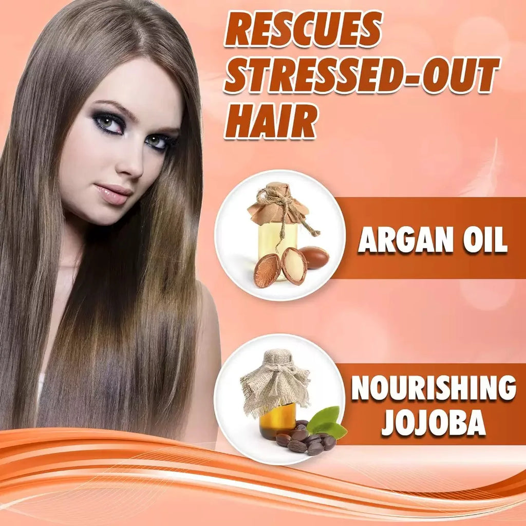 Collagen Hair Treatment Deep Repair Conditioning Argan Oil Hair Mask Essence for Dry Damaged Hair 200ml/500ml Qme