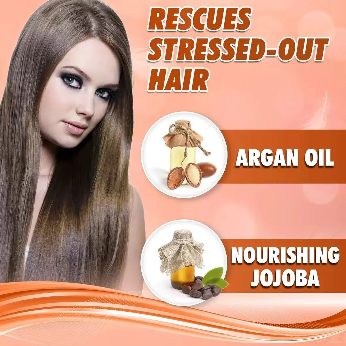 Collagen Hair Treatment Deep Repair Conditioning Argan Oil Hair Mask Essence for Dry Damaged Hair 200ml/500ml Qme