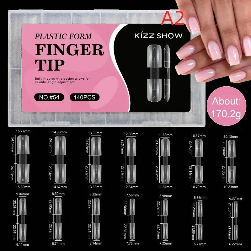 Nail Dual Forms Fast Extension 1 Crystal Armor Mold Salon Qme A2