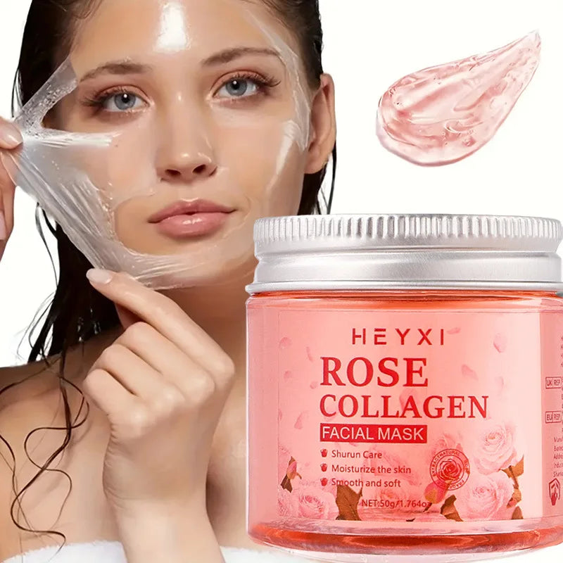 Rose Collagen Tear Off Facial Mask Deep Moisturizing All-weather Care Qme