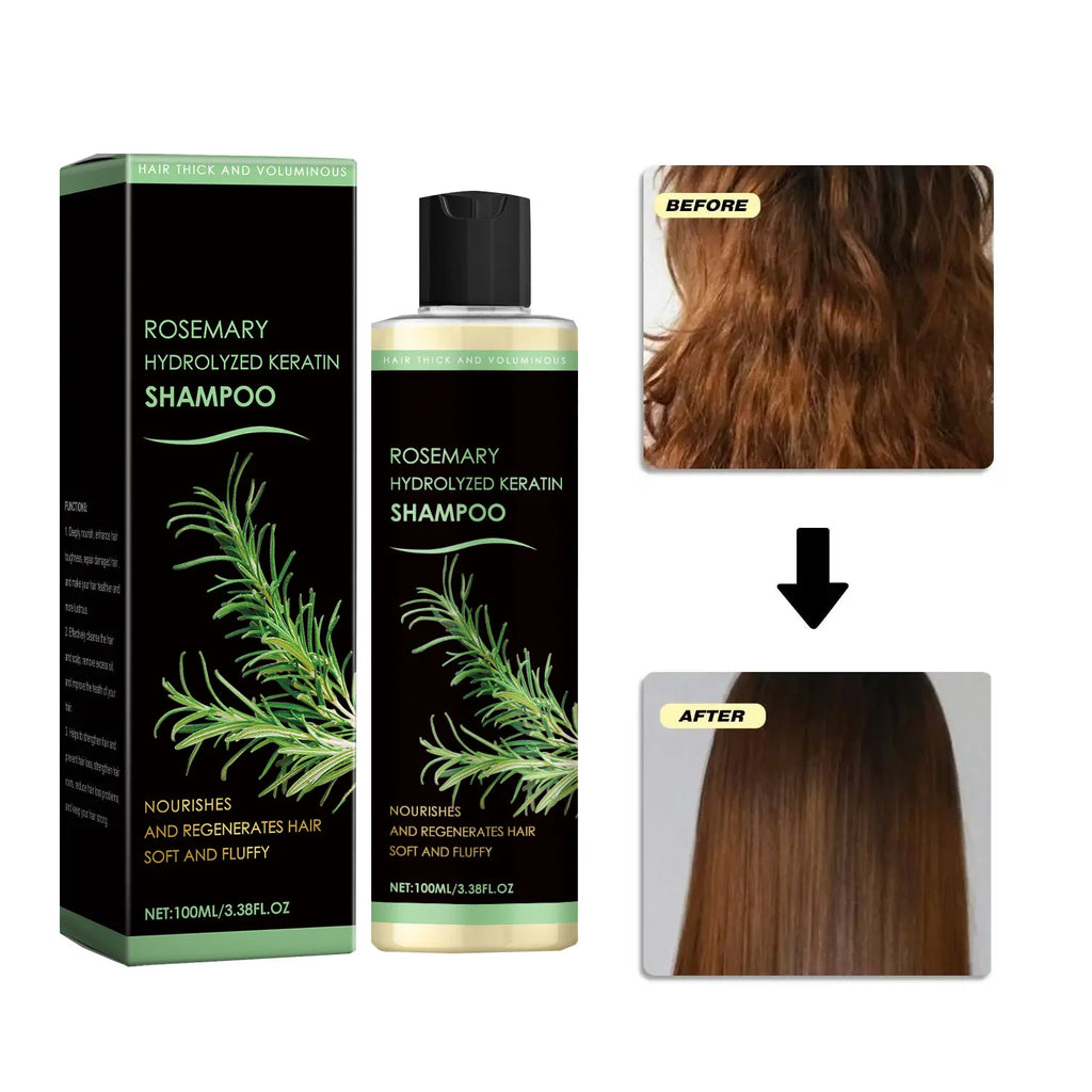 Organic Rosemary Shampoo for Hair Growth Natural Thickening & Strengthening Shampoo with Hydrolyzed Keratin Hair Care Qme