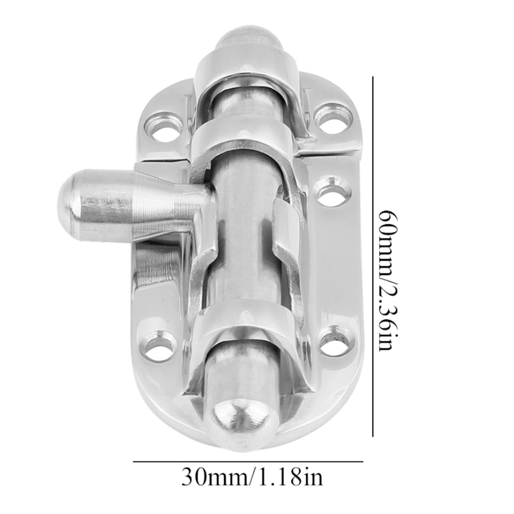 Marine Grade 316 Stainless Steel Slide Barrel Bolt 60/110mm Rustproof Door Latch Lock for Boat Yacht RV Home Hardware Qme