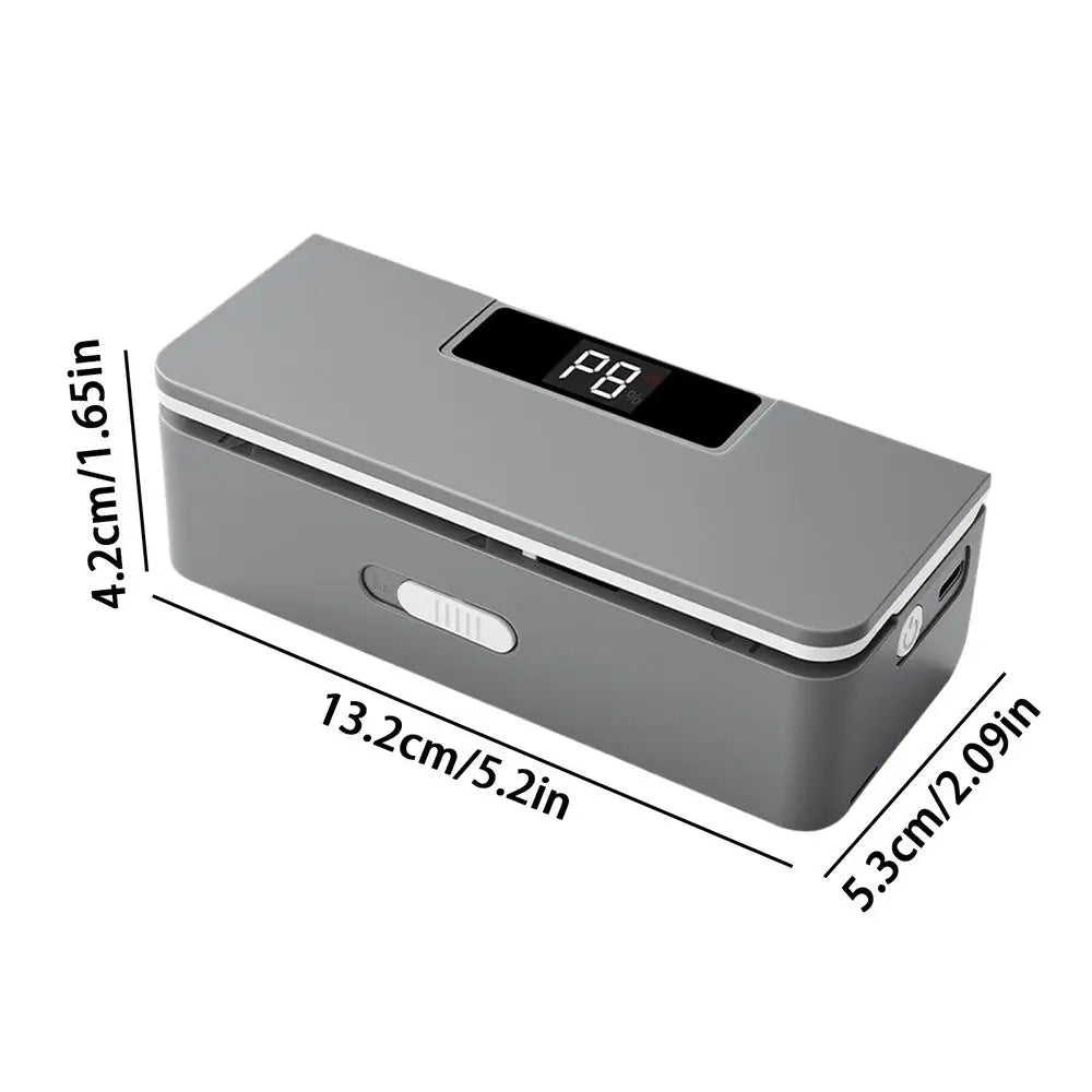 Vacuum Sealer Machine Magnetic Sealing Tool 2 In 1 Heat Sealer With Cutter For Home Dormitory Apartment Restaurant Snacks Qme China Mainland Gray