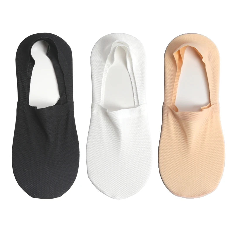 3Pair Lot 100 Cotton Men Boat Socks Fashion Summer Thin Invisible Qme 3 Pairs -D EU38-43 (US5-9)