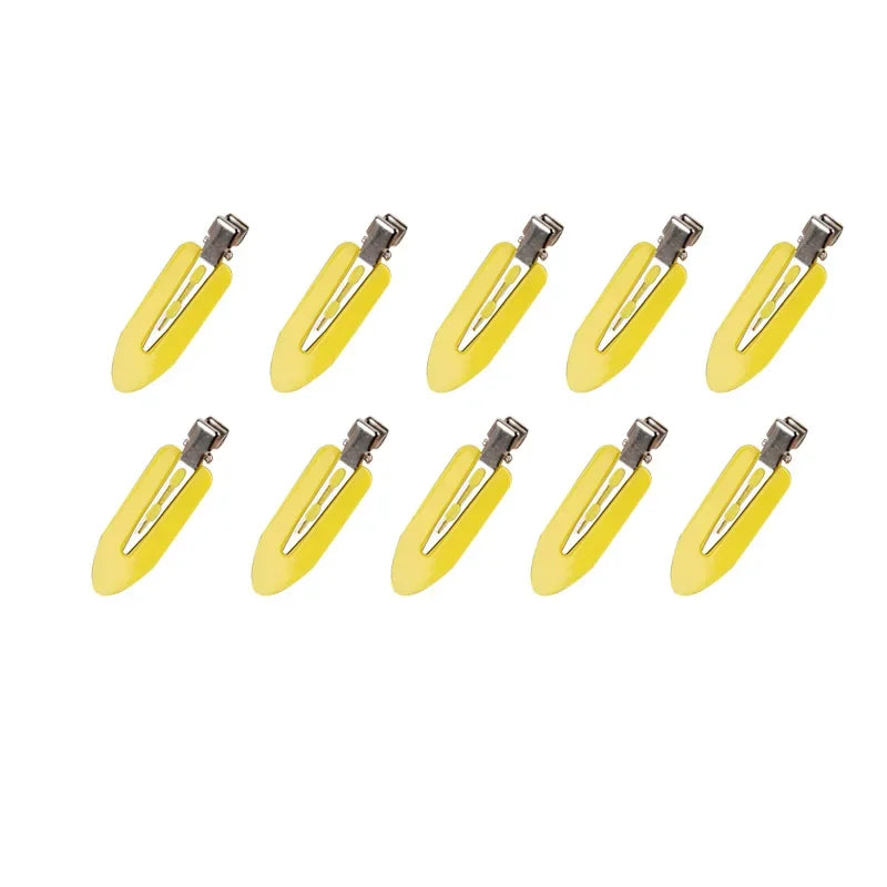 10pcs/set No Crease Basic Hair Clips For Women Girls Hair Styling Makeup No Bend Hairpins Barrettes Fashion Hair Accessories Qme 10pcs yellow