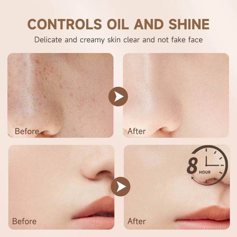 Moisturizing Matte Foundation & BB Cream,Full Coverage Concealer,Long Lasting,Oil Control,Waterproof,Non-Clumpy, Evens Skin Tone Qme