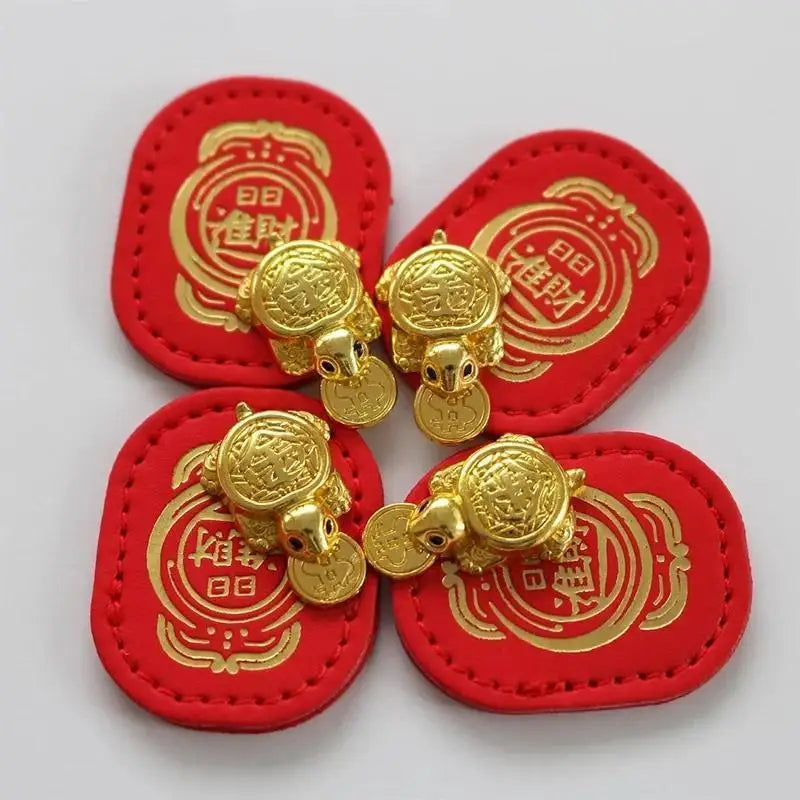 Fengshui Lucky Turtle Wallet Charm Money-biting Turtleornaments Decor Qme