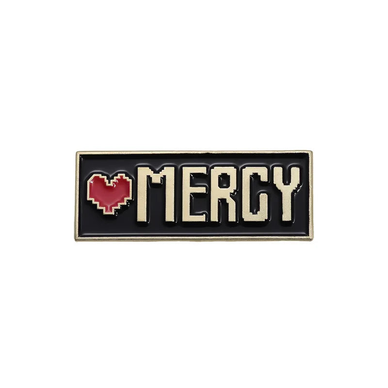 Red Heart Mercy Badge Enamel Pins Undertale Game ACT ITEM Brooches Metal Lapel Badge Funny Jewelry Gift for Friend Wholesale Qme style 4