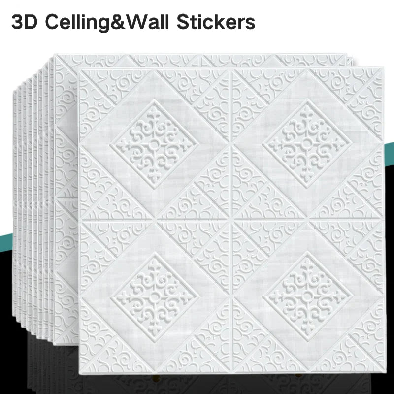 Retro Faux Brick Wallpaper 35x35cm 10- Waterproof Wall Sticker Self Qme
