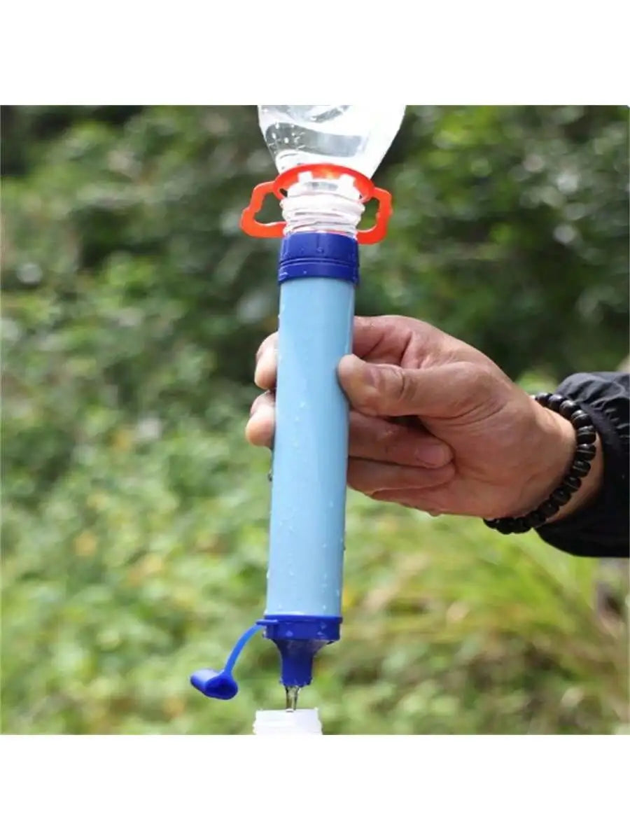 Portable Water Purifier Emergency Rescue Straw Camping Hiking Qme