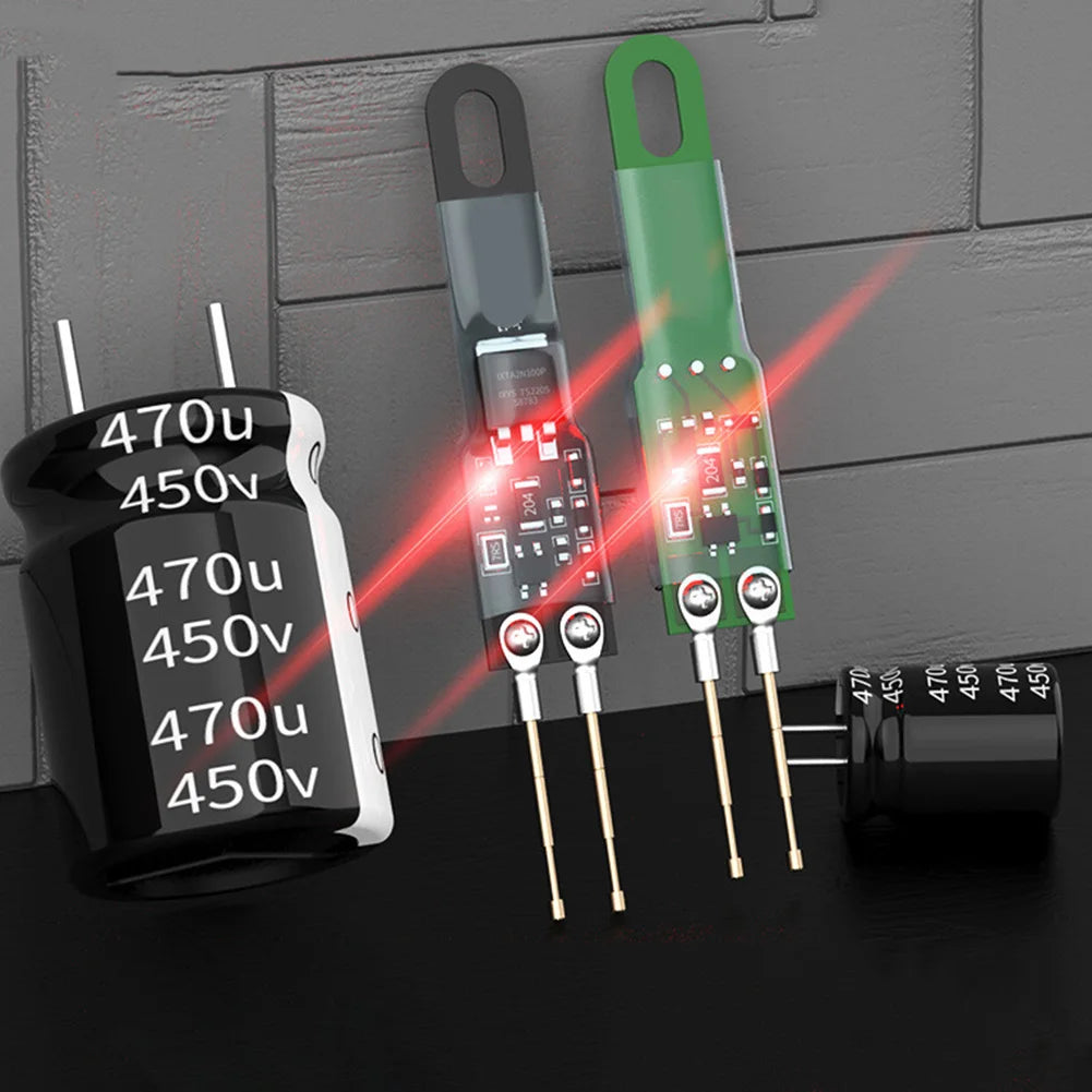 1pc Capacitor Discharge Pen Fast Discharge1000UF 5000UF Capacitor Discharge Tools With LED Indicator Light Electronic Tools Qme
