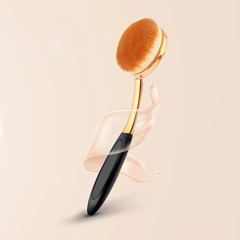 1PC Black Nail Cleaner Brush Toothbrush Shape Makeup Brush Convenient Traceless Petal Kabuki Nail Dust Brush Pen Foundation Tool Qme