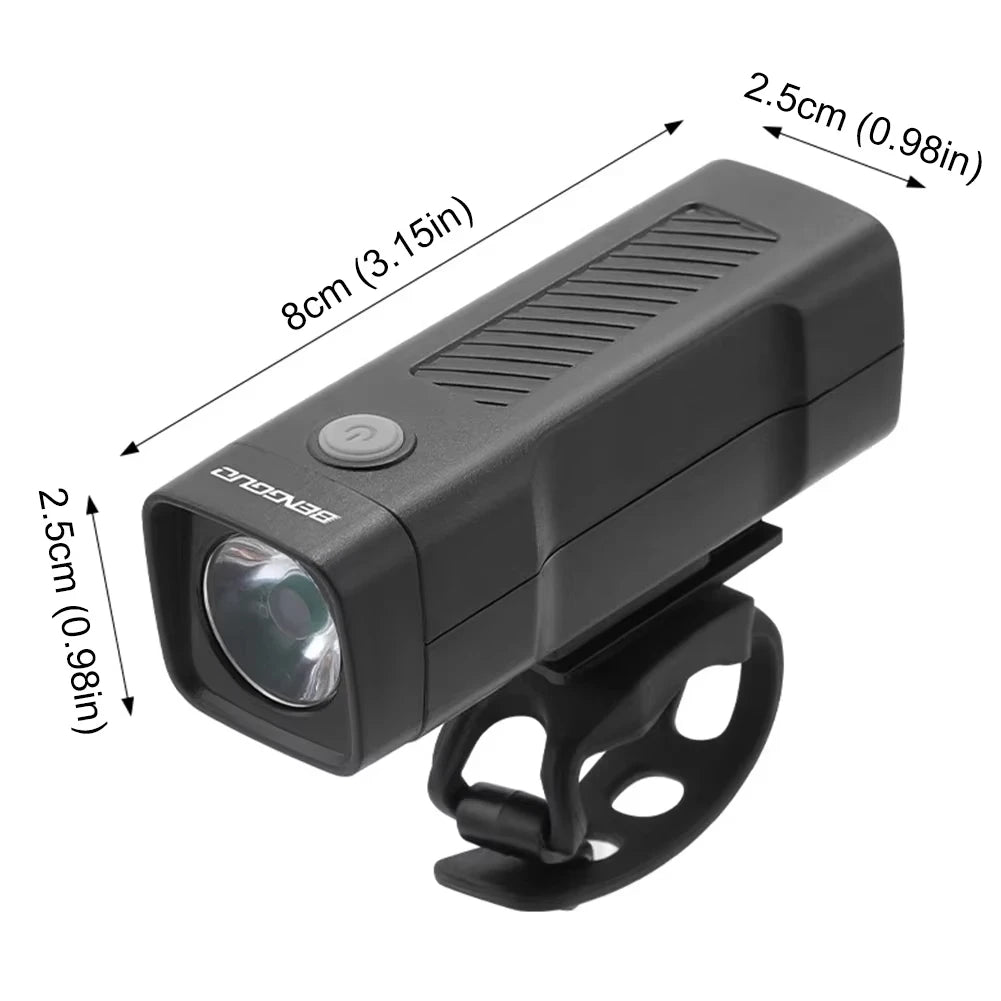 Bicycle Light Front Rechargeable Mountain Bicycle Lamp Bike Headlight Flashlight Qme
