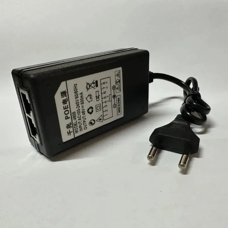 2PCS POE Injector 48V0.5A US EU Plug Power Supply 24V1A 12V2A for Wireless Bridge AP Surveillance Qme