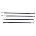 4 Pcs Door Belt Moulding Weatherstrips 75710‑47021 Outside Window Belt for 2010 to 2015 75740‑47021 75730‑47021 Qme black