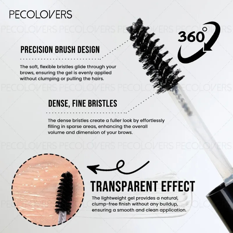 Transparent Eyebrow Gel Black Cap Shaping Waterproof Suitable Qme