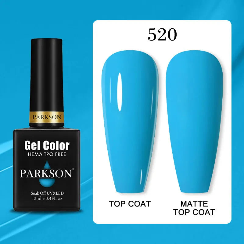 Parkson Colorful Nail Gel Polish Lacquer Soak Off UV LED Long Lasting