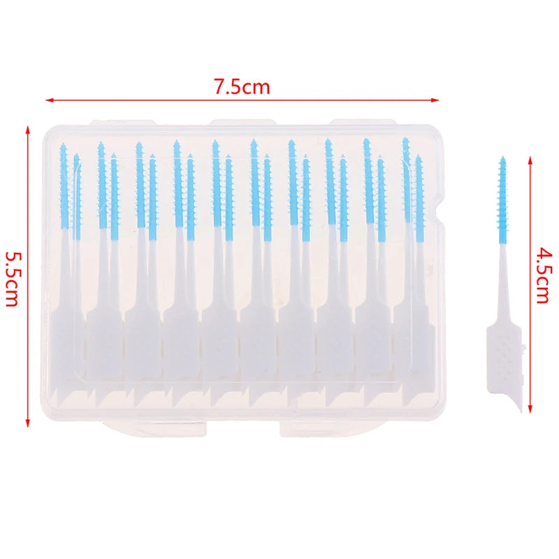 20 Between Teeth Oral Care Toothpick Interdental Brush Cleaning Qme