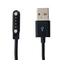 New Smart Watch Charging Cable 4 Pin Magnetic Charger Universal Smart Bracelet Sports Watch 4 Pin Charging Cable 7.62 Pitch Qme Black