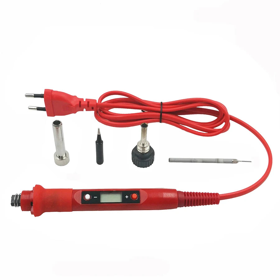 80W Digital Electric Soldering Iron Temperature Adjustable 220V 110V Qme