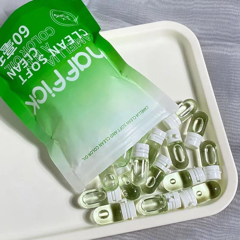 7 10 30 Capsules Green Cleansing Makeup Remover Oil Emulsified Qme 30 Capsules