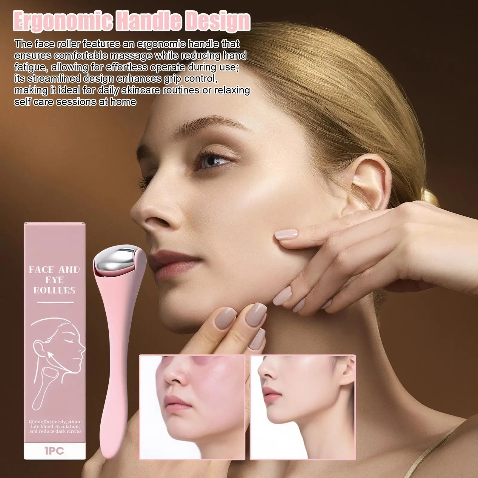 Cold Duall Use Facial Roller Face Eye Rollers Constant Temperature Qme