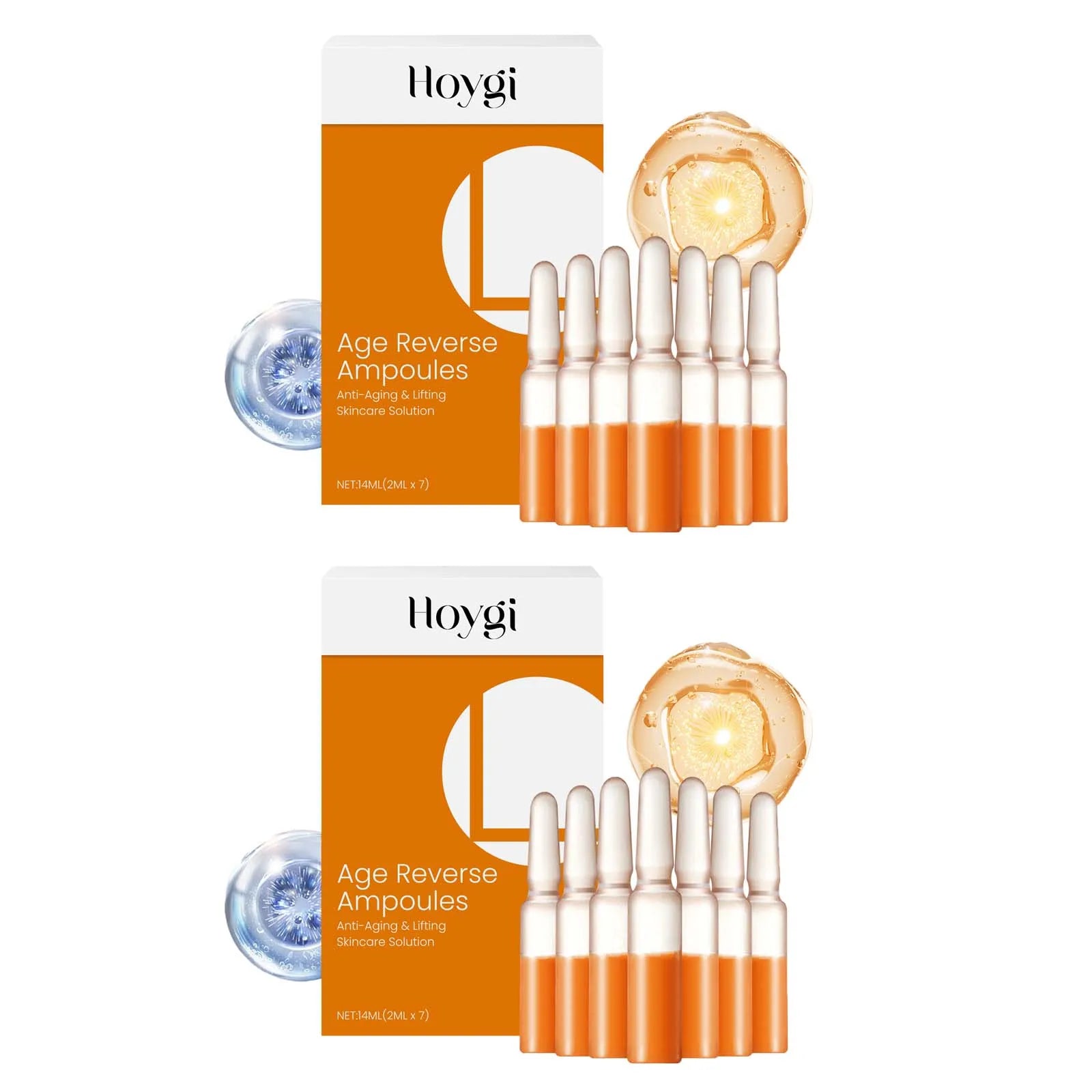 Astaxanthin Ampoule Essence Smoothing Wrinkle Tightening Fade Fine Lines Brighten Shrink Pores Moisturizing Face Care Essence Qme 2ml x 14Pcs