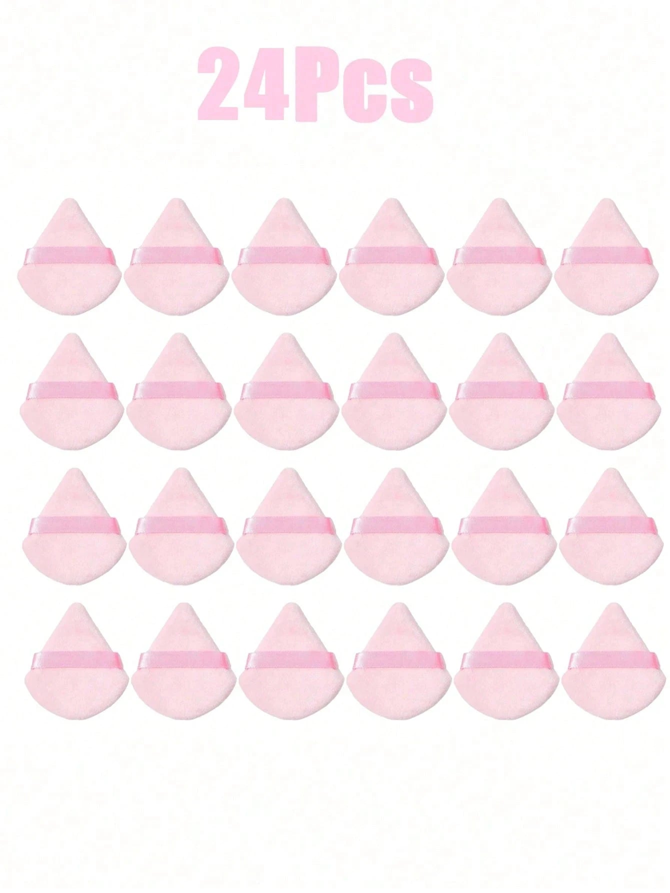 50 24 15 5 1 Triangular Powder Puff Reusable Multi-functional Makeup Qme 24Pcs