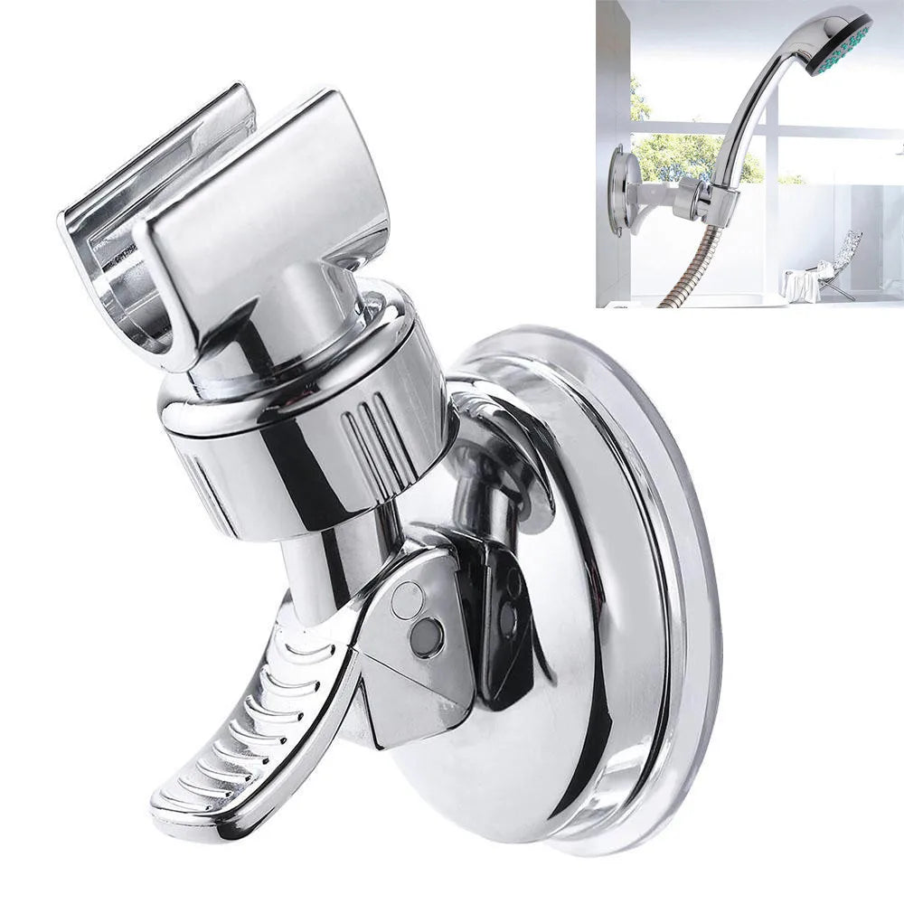 Shower Head Holder Bathroom Strong Vacuum Suction Cup Wall Mount Holder Adjustable Hand Shower head Bracket Bathroom Accessory Qme