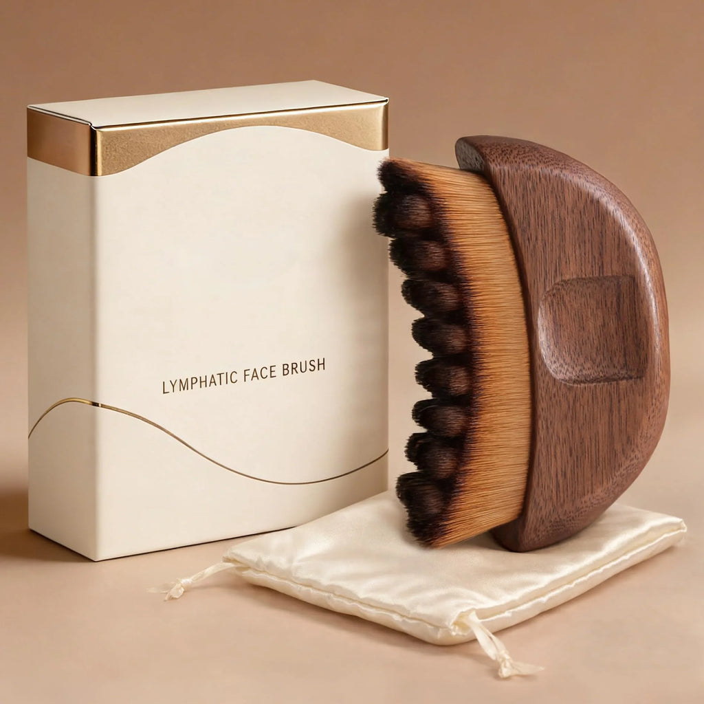 Lymphaticcontourface Walnut Lymphatic Brush Contour Facial Scraping Qme Ivory