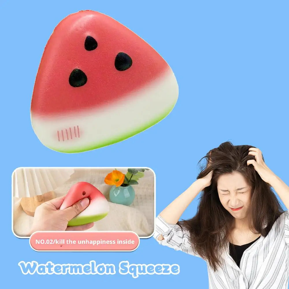 Watermelon Anti Stress Squeeze Toy Slow Rising Squishy Sensory Qme