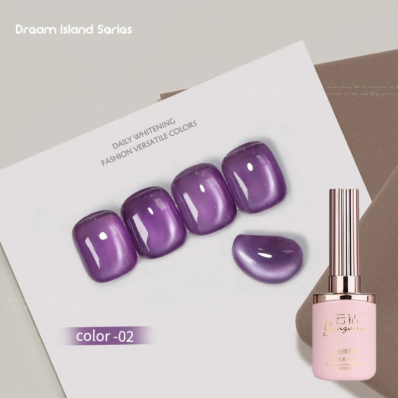 36 Colors Cat Eye Gel Polish Magnetic Soak Off UV LED Nail Fine Nano