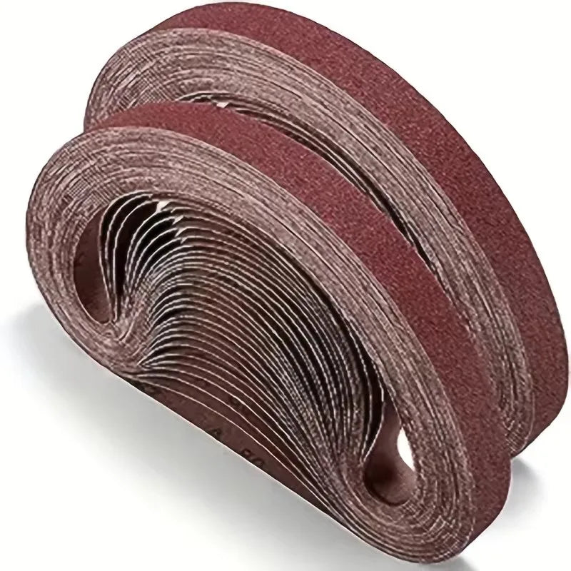 10pcs 330x10mm sanding belts 60-800 grit alumina sand for sanding machine adapters, polishers, and grinding tools Qme