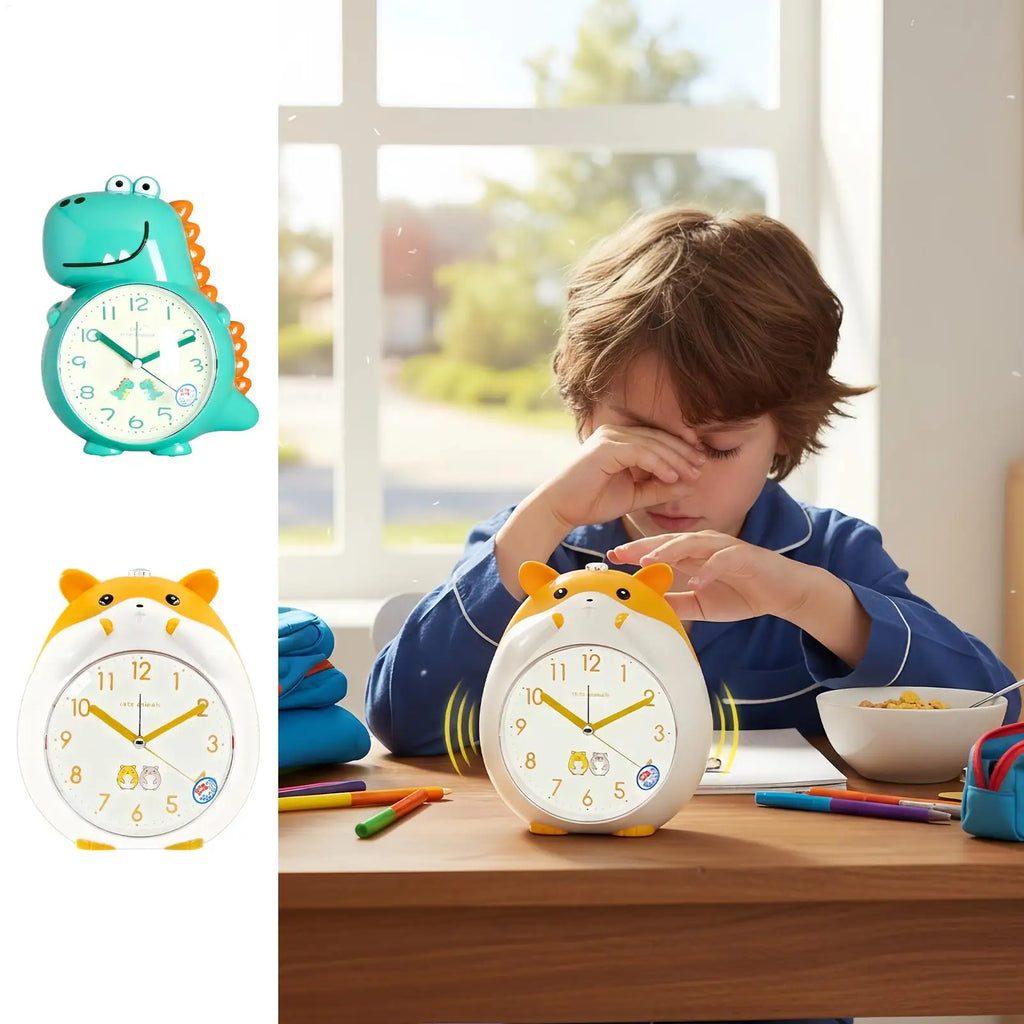 Cute Children's Educational Alarm Clock Bedroom Desktop Early Qme