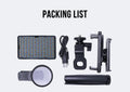 Remove Glare Tattoo Fill Light with 120 LED Beads 52mm Cpl Cellphone Lens Circular Polarizing Filter Tattoo Photography Light Qme black