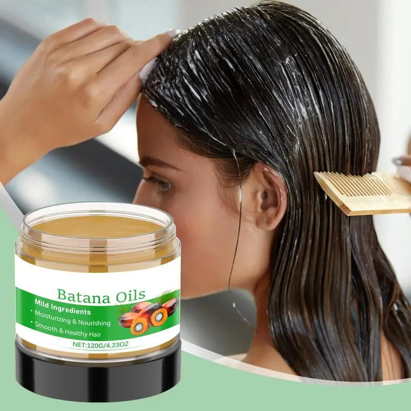 Batan Hair Oil Hair Conditioner Nourishing Moisturizing Repairing Strengthens Roots Smoothing Conditioner Hair Care 120g Qme