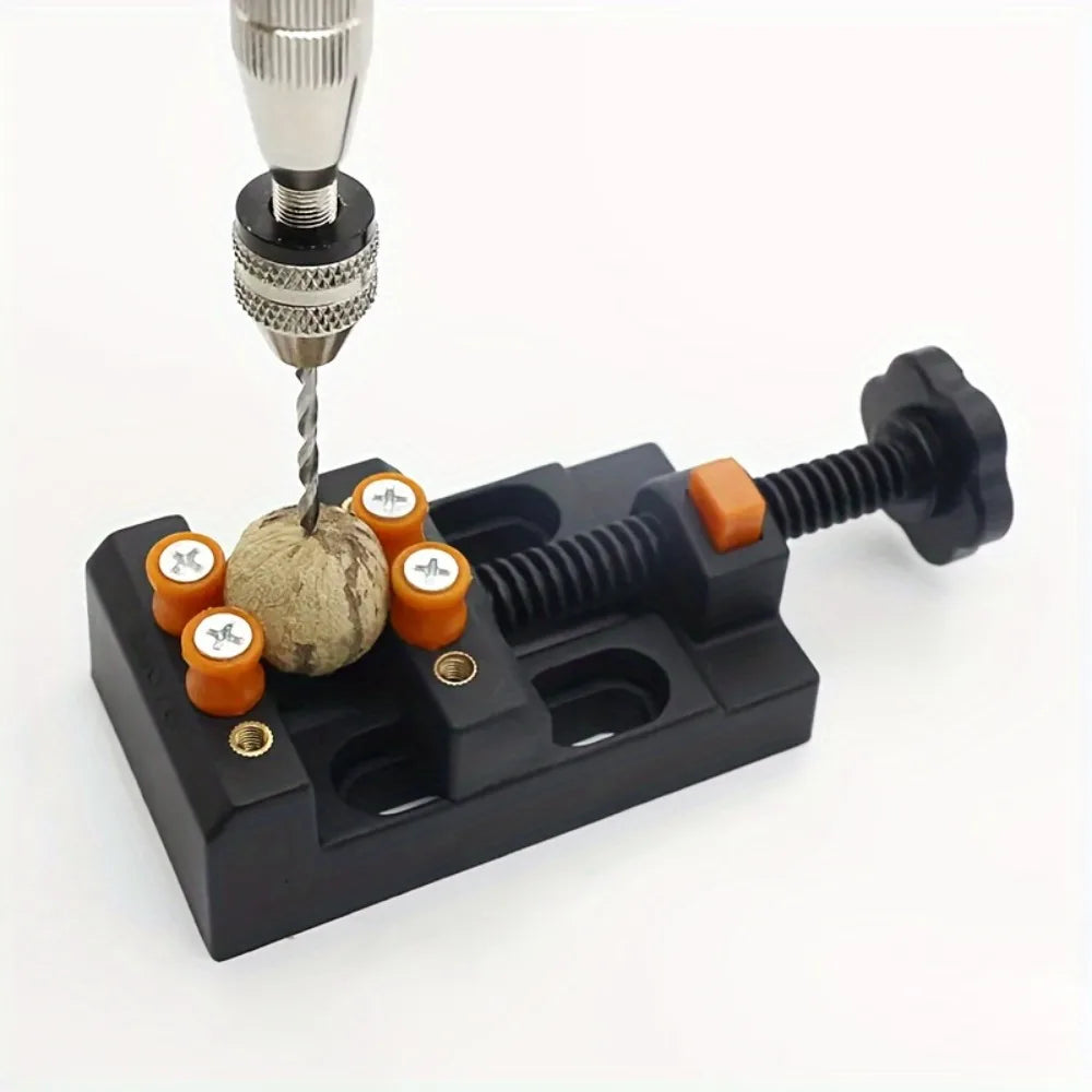 Mini Bench Vise Clamp, Adjustable Jaw Vice for DIY Crafts, Model Making, Jewelry & Woodworking Qme