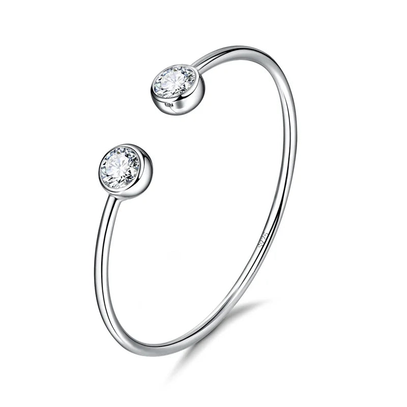 Genuine Fine 925 Sterling Silver Color Charming Jewelry Bracelet Bangles Women Fashion Accessories Factory Price Fast Shipping Qme Default Title