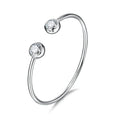 Genuine Fine 925 Sterling Silver Color Charming Jewelry Bracelet Bangles Women Fashion Accessories Factory Price Fast Shipping Qme Default Title