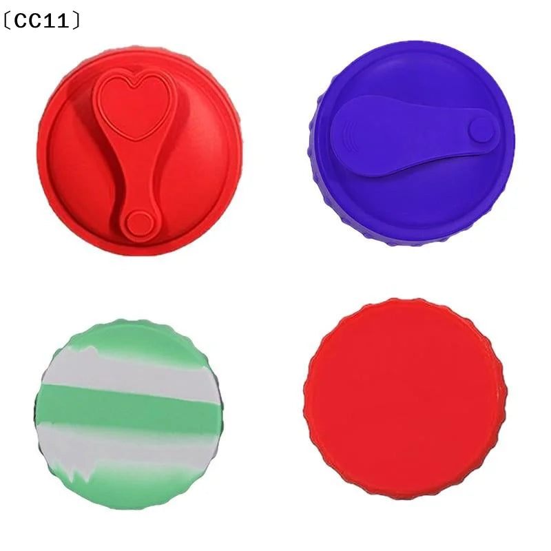 Silicone Soda Can Lid Reusable Stopper Beer Drinks Juice Standard Qme
