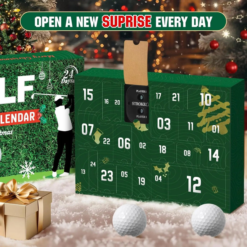 Christmas Countdown 24 Days Golf Accessories Christmas Holiday Countdown For Women Men Teens Boys Girls Father Husband Boyfriend Qme