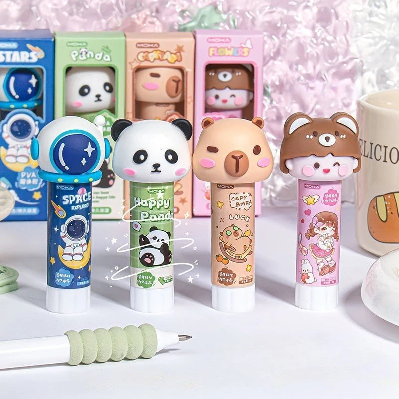 Kawaii Cartoon Capybara Solid Glue Strong Adhesives Stick Cute Qme
