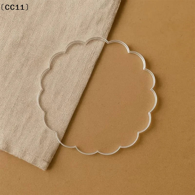 Clear Acrylic Coasters Multifunction Cup Placement Decoration Jewelry Qme